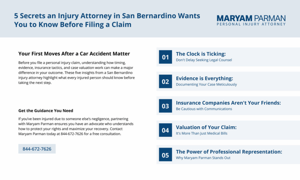 5-secrets-an-injury-attorney-in-san-bernardino-wants-you-to-know-before-filing-a-claim-infographic